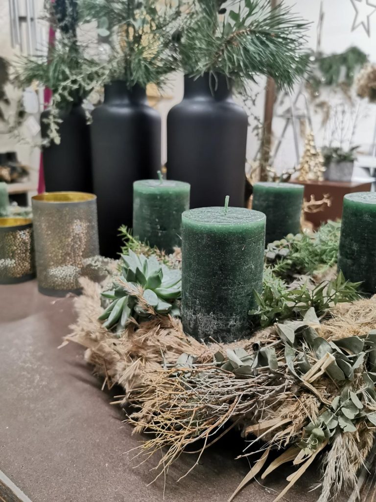 Adventkranz grün