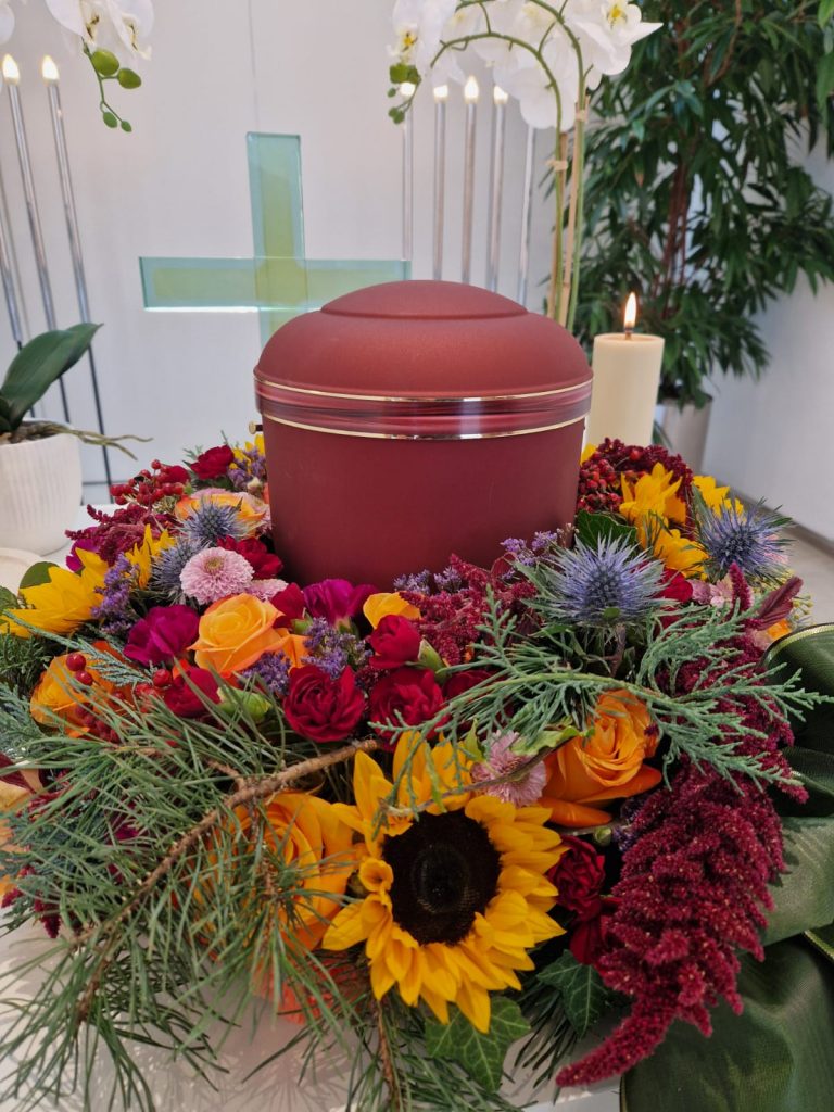 Urnengesteck Sonneblume